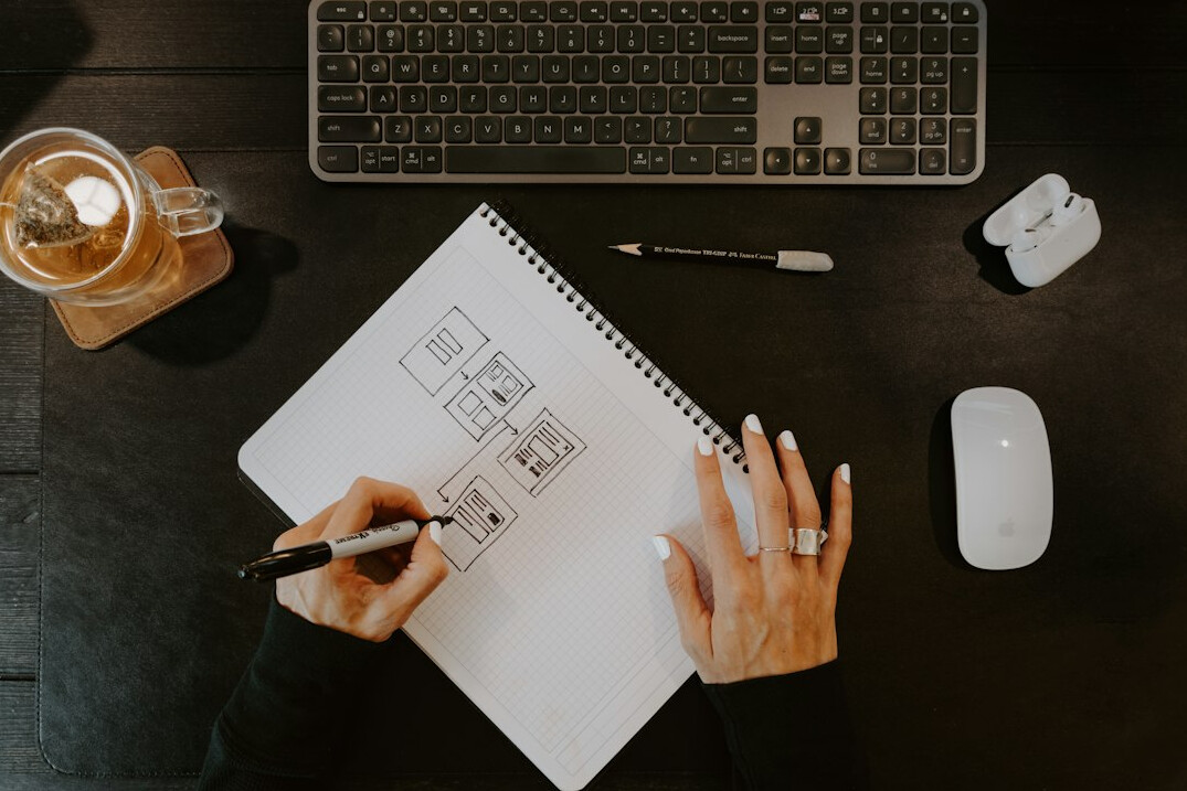 person budgeting at desk